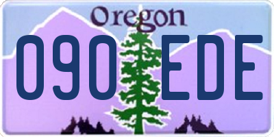 OR license plate 090EDE