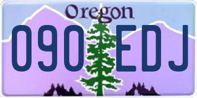 OR license plate 090EDJ
