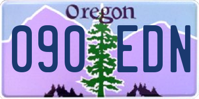 OR license plate 090EDN