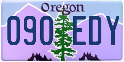 OR license plate 090EDY