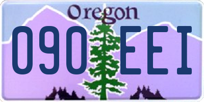 OR license plate 090EEI