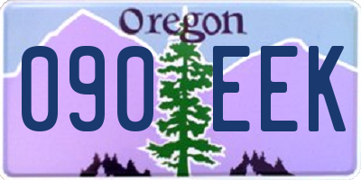 OR license plate 090EEK