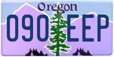 OR license plate 090EEP