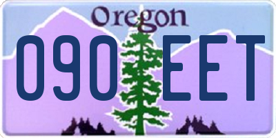 OR license plate 090EET