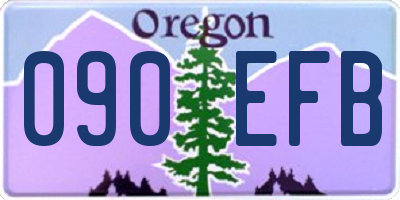 OR license plate 090EFB
