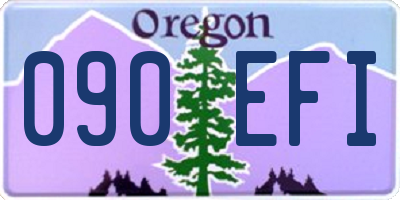OR license plate 090EFI