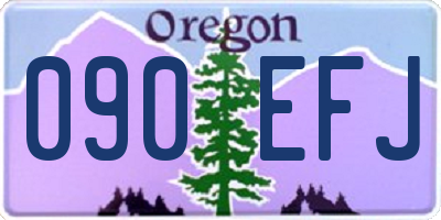 OR license plate 090EFJ