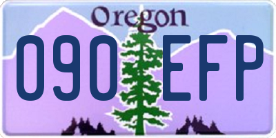 OR license plate 090EFP