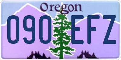 OR license plate 090EFZ