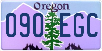 OR license plate 090EGC