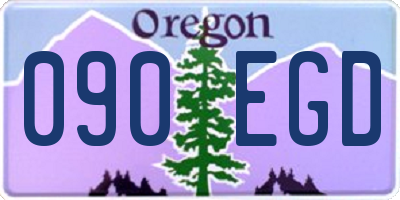 OR license plate 090EGD
