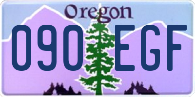 OR license plate 090EGF