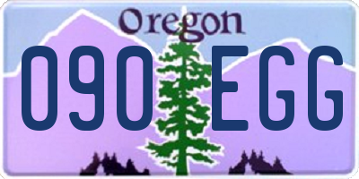 OR license plate 090EGG