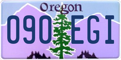 OR license plate 090EGI