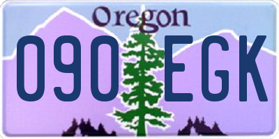OR license plate 090EGK