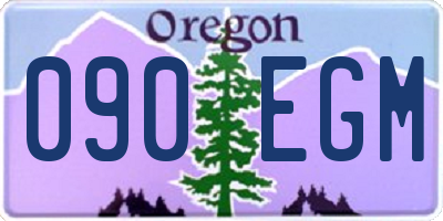 OR license plate 090EGM