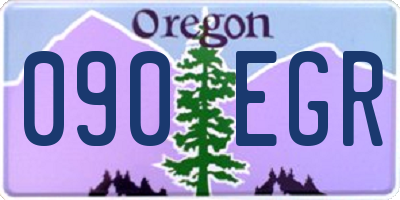 OR license plate 090EGR