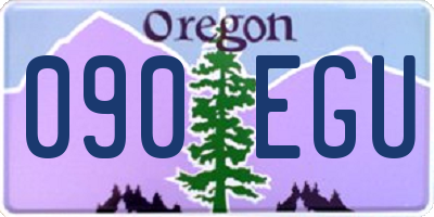 OR license plate 090EGU