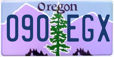 OR license plate 090EGX