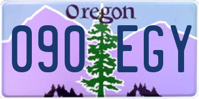 OR license plate 090EGY