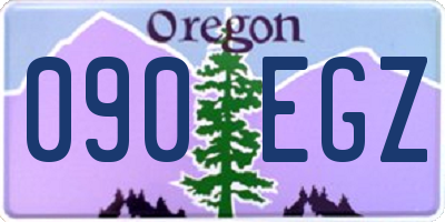OR license plate 090EGZ