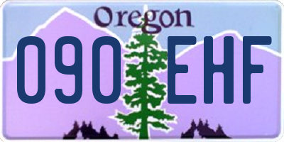 OR license plate 090EHF