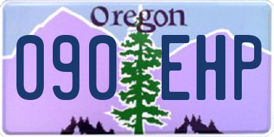 OR license plate 090EHP