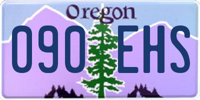 OR license plate 090EHS