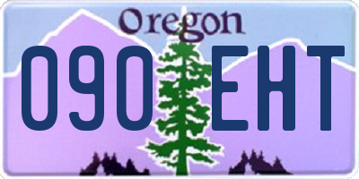 OR license plate 090EHT