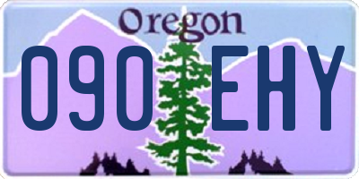 OR license plate 090EHY