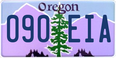 OR license plate 090EIA