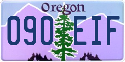 OR license plate 090EIF