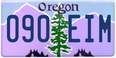 OR license plate 090EIM