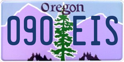 OR license plate 090EIS