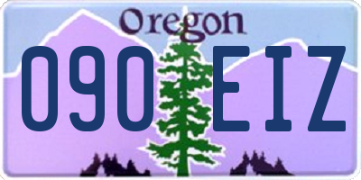 OR license plate 090EIZ
