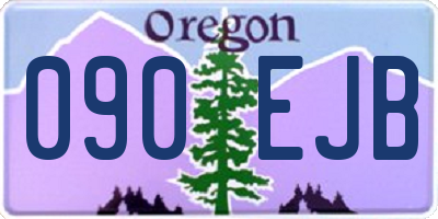 OR license plate 090EJB