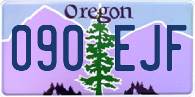 OR license plate 090EJF