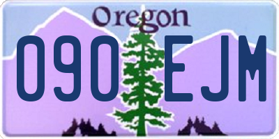 OR license plate 090EJM