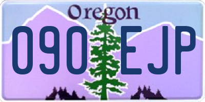 OR license plate 090EJP