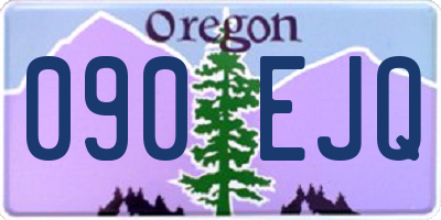 OR license plate 090EJQ