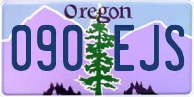 OR license plate 090EJS