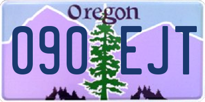 OR license plate 090EJT
