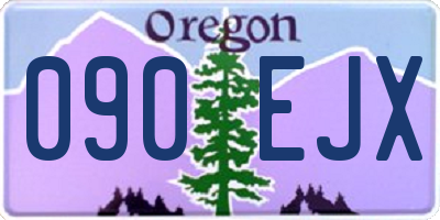 OR license plate 090EJX