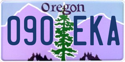 OR license plate 090EKA