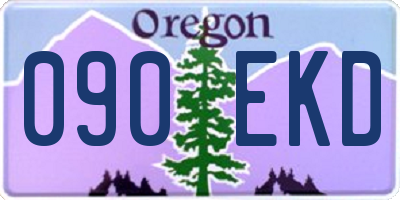 OR license plate 090EKD