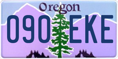 OR license plate 090EKE