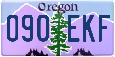 OR license plate 090EKF