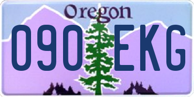 OR license plate 090EKG