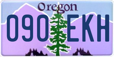 OR license plate 090EKH