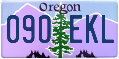 OR license plate 090EKL